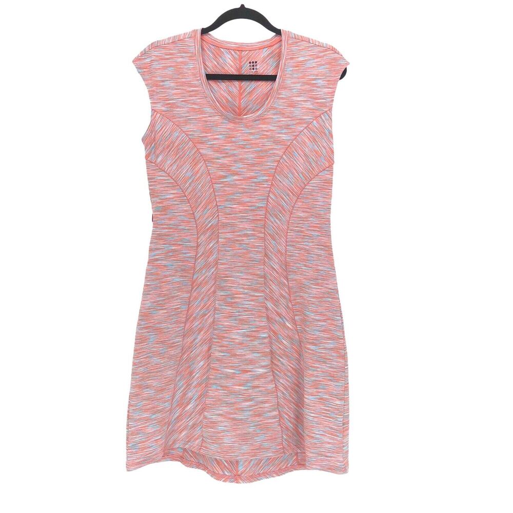 Title Nine Athletic Dress Sz M Orange Space Dye Cap Sleeve Tenniscore Canada EUC